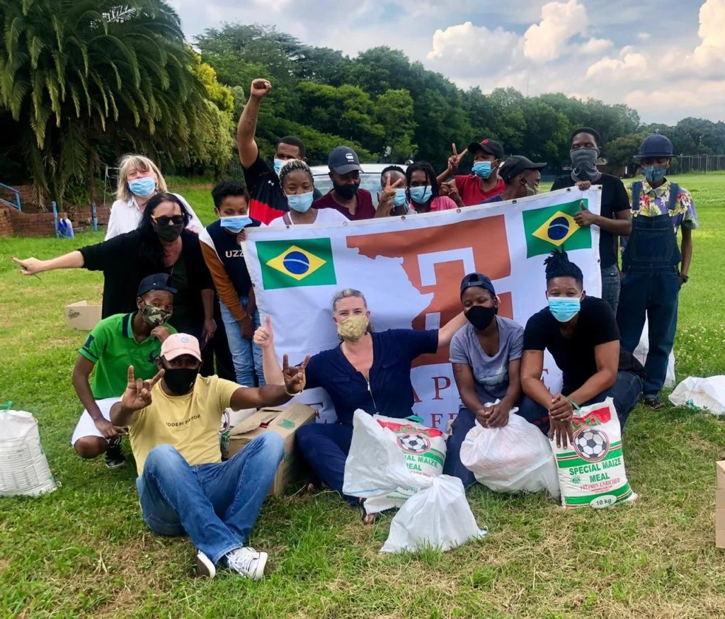 Much Needed Food Parcels Provided to Soccer Girls During COVID Lockdown
